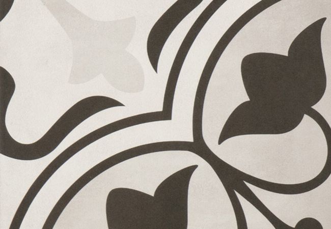 Richmond Tile Geoshapes Ice 8x8 Clover Deco