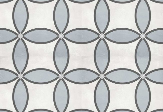 Richmond Tile Geoshapes Tide 8x8 Zenith Deco