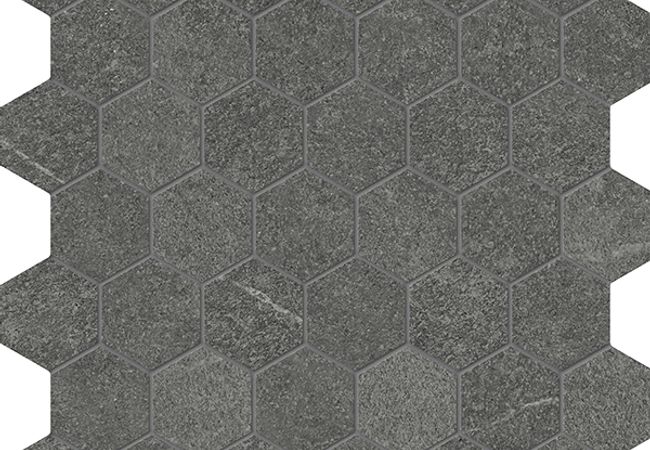 Richmond Tile Mjörk Carbon 2" Hexagon Matte