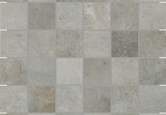 Richmond Tile Monterey Chromium 2x2 Mosaic 12x12 Rectified