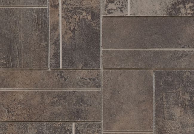 Richmond Tile Stonecrete Sabled Cement 12x24 Design 6 Mosaic Honed Rectified
