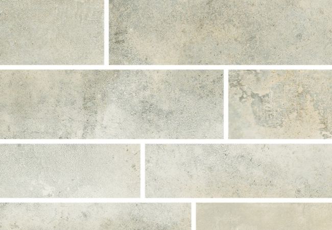 Richmond Tile Stonecrete Smoked Cement 12x24 Design 6 Mosaic Honed Rectified