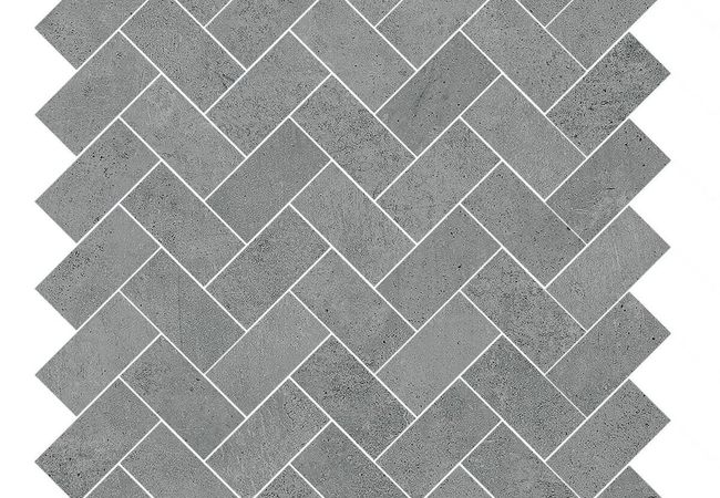 Sapphirus Stone & Tile Ark Antrasit Matt Herringbone Porcelain Mosaic