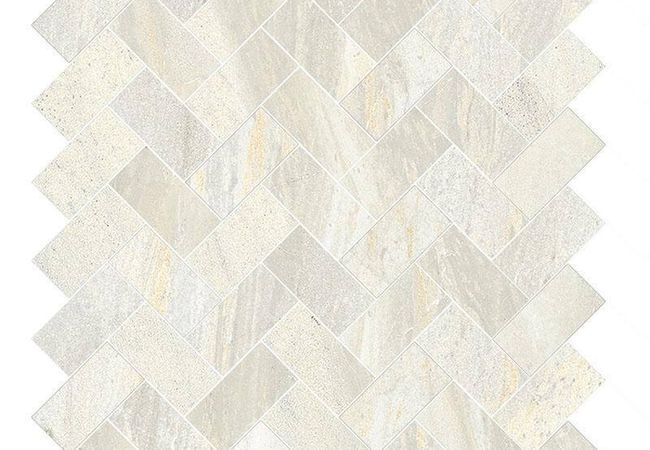 Sapphirus Stone & Tile Canyon Oro Polished Herringbone Porcelain Mosaic