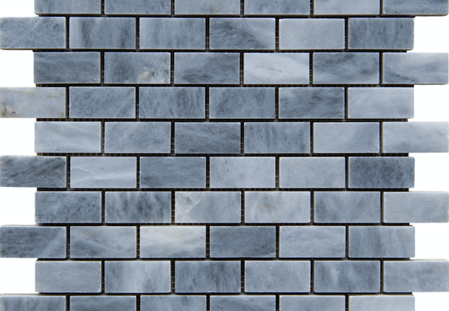 Sapphirus Stone & Tile Cardine Grigio Rectangular Polished Marble Mosaic