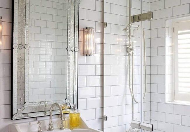 Sapphirus Stone & Tile Glossy White Bevel Subway Tile 4''x8''