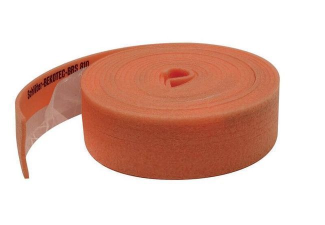 Schluter Bekotec Brs 4" X 5/16" Thick X 164 Ft . Polyethylene Foam Tile Edging Strip 164