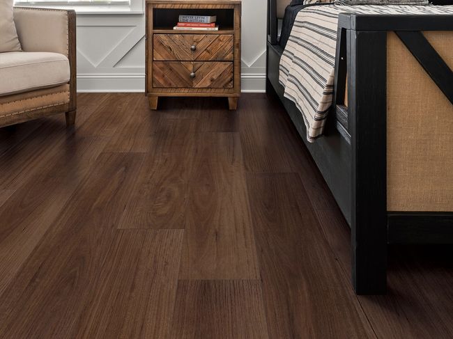 Shaw Aspire Natural Bevel Mesa Brown Luxury Vinyl Plank view 2