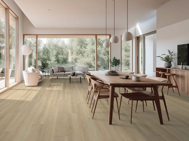 Shaw Dwell Cozy Taupe Luxury Vinyl Plank view 2