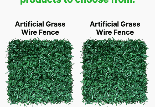 Artificial Grass Chainlink Wire Fences 4x32 view 2