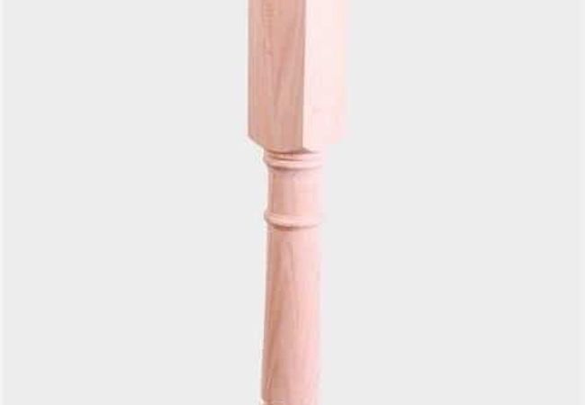 Red Oak Staircase Post Round Style Newel 3" X 48"