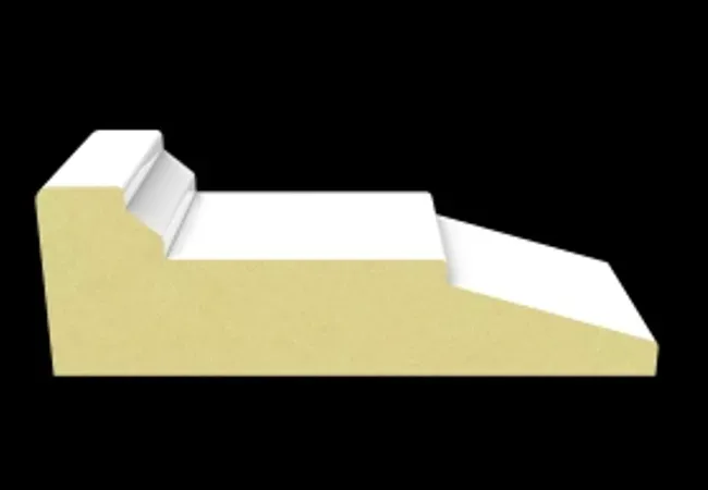 Toucan C-06 MDF Primed Bevel Steps Back Bend Casing 1" x 3 1/4" x 8'