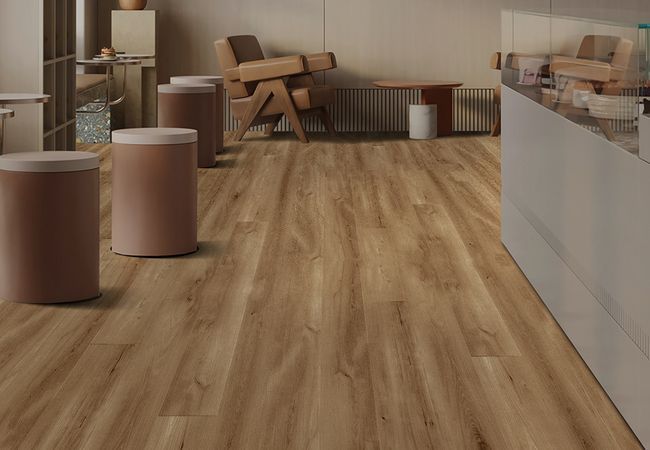 Twelve Oaks Foundation 2520 Comfy Beige Luxury Vinyl Plank view 2