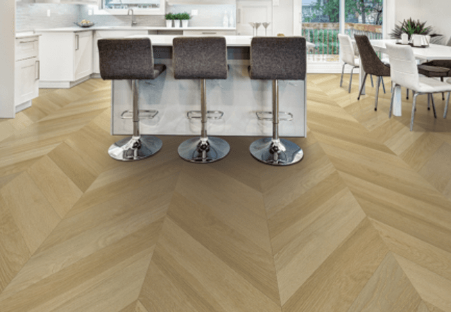 Twelve Oaks Surewood Chevron Golden Fleece Luxury Vinyl Plank view 2