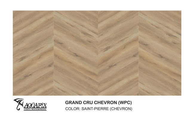 Aquafix Grand Cru Chevron Saint-Pierre Luxury Vinyl Plank