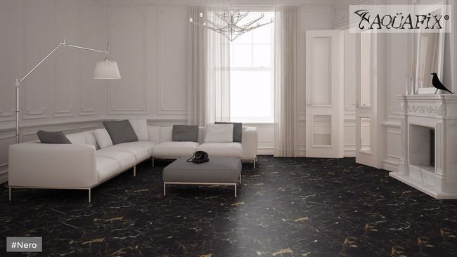 Aquafix Smart Tile Nero Vinyl Tile view 2