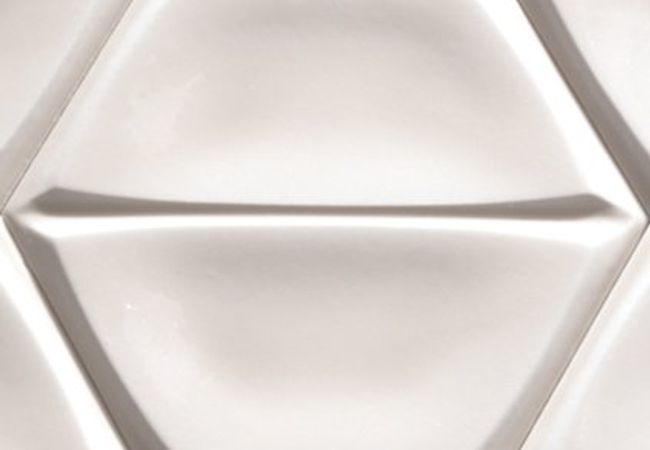 Urban Zebra Magnolia Ceramic Tile White Matte