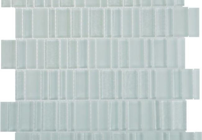 Urban Zebra Hush Glass Tile Arctic Ice
