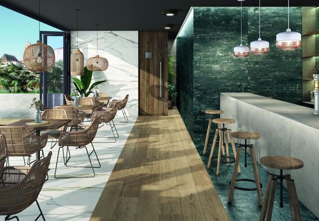 Urban Zebra Emporio Porcelain Tile Calacatta view 3