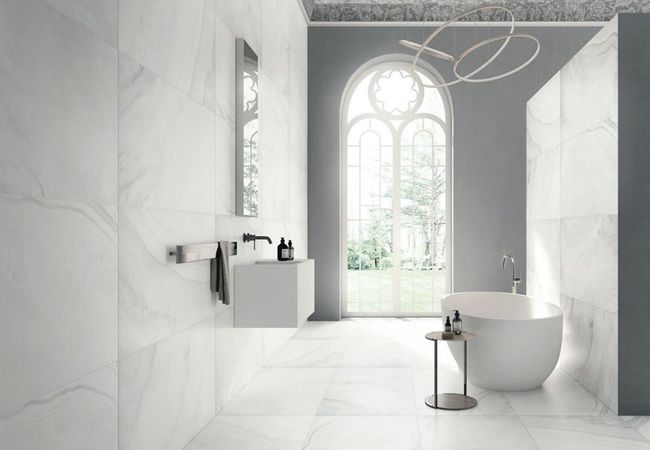Urban Zebra Onyx Porcelain Tile Greige view 2