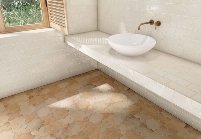 Urban Zebra Malta Porcelain Tile Snow view 7