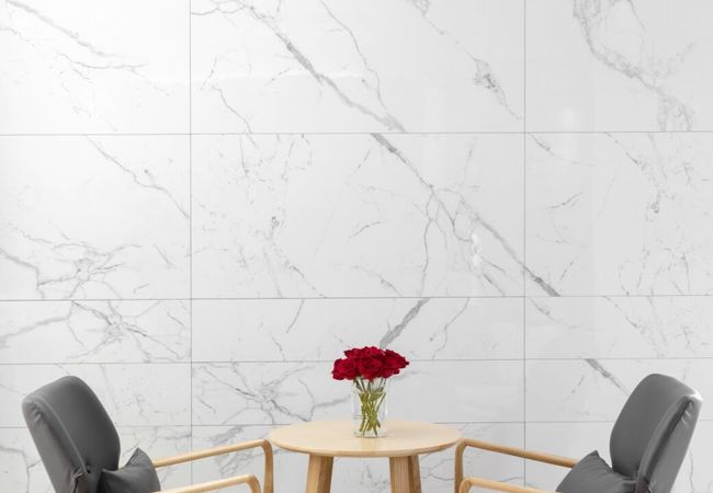 Urban Zebra Mare Porcelain Tile Statuario view 3