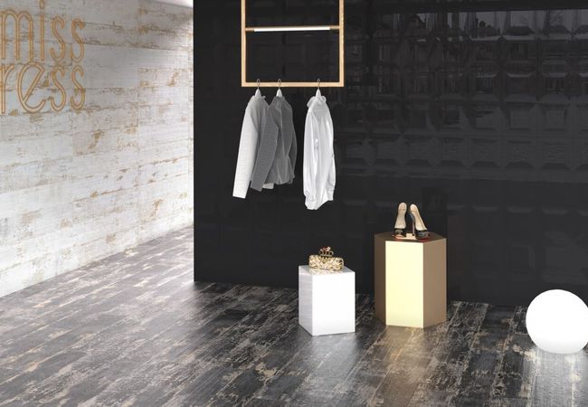 Urban Zebra Larvik Porcelain Tile White view 4