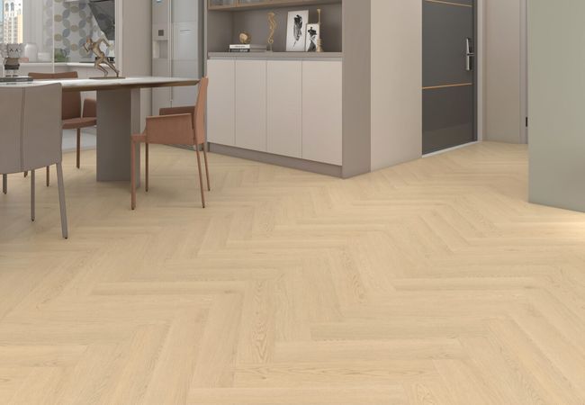 Woden Herringbone H01 Prestige Natural Luxury Vinyl Plank