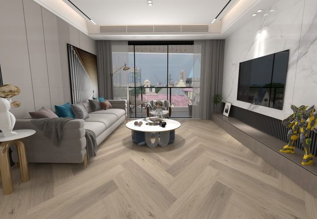 Woden Herringbone H02 Seaside Motel Luxury Vinyl Plank