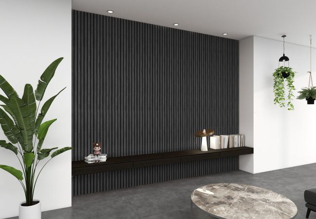 Woodcan Acoustic Panelling – Black – 2′ x 10′