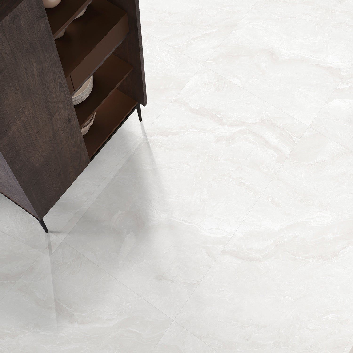 CIFL Alma Light Polished Porcelain Tile 12" x 48", CIFL