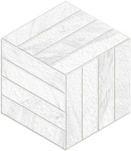 CIFL Porcelain - Hexagons Devon White Matte Porcelain 8" x 10", CIFL