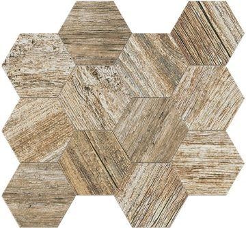 CIFL Time Ambra Matte Hexagon Porcelain Tile 12.4" x 14.37", CIFL