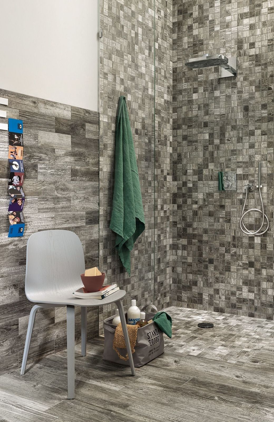 CIFL Time Silver Glazed Porcelain Tile 6" x 36", CIFL