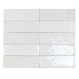 Sarana Tile Safi White -WHITE Ceramic 2" x 6"