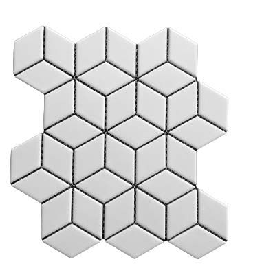 Sarana Tile Alexander Pormos Matte Porcelain Mosaic 12" x 10.5" ALEXPO-D22170, Sarana Tile